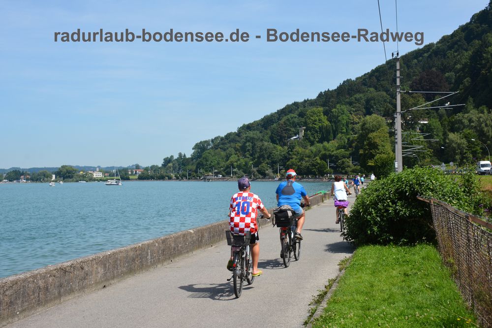 Radurlaub Bodensee - Bodensee-Radweg in der Bregenzer Bucht