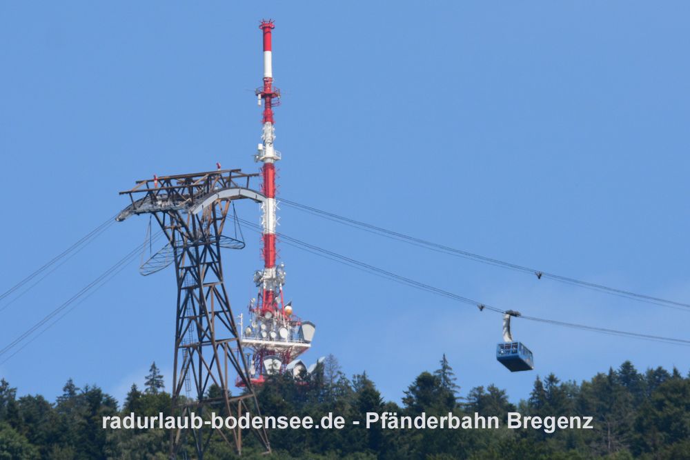 Radurlaub Bodensee - Bergbahnen am Bodensee - Pfänderbahn Bregenz