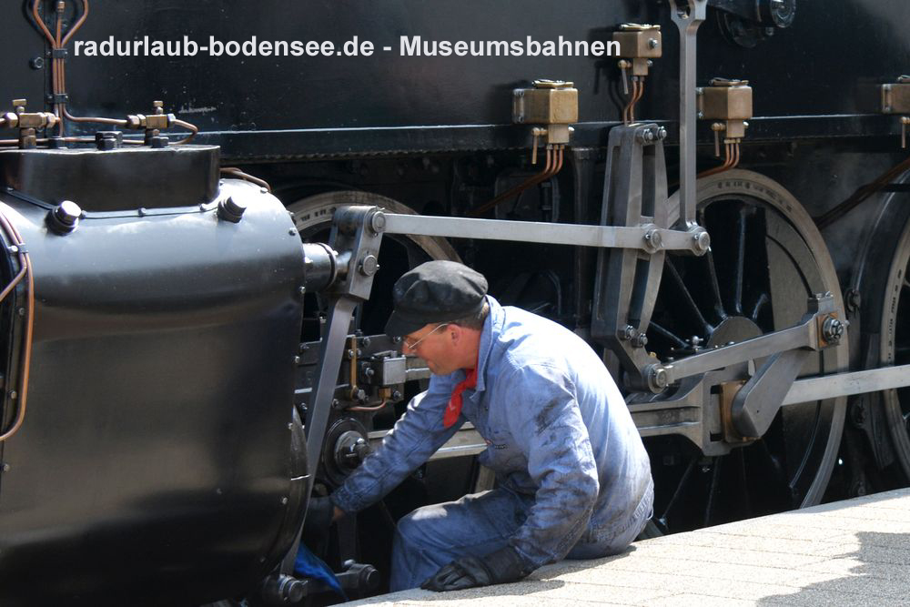 Radurlaub Bodensee - Museumsbahnen am Bodensee - Lok 3 MThB Ec 3/5 Choli