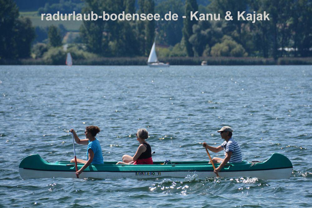 Radurlaub am Bodensee - Kanu & Kajak am Bodensee